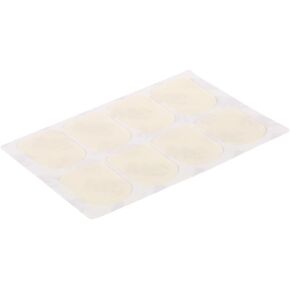 Dilwe Mouthpiece Patches, Mouthpiece Pad Patch Cushion for Soprano Alto Tenor Saxophone Sax Clarinet (Small Oval 0.3mm White)