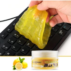 AUTOXBERT Magic Cleaning Gel Lemon Fragrance Universal Detailing Dust Cleaner for Car Vents PC Laptops Cameras Keyboard Phone