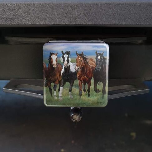 Horses Running Wild Tow Trailer Hitch Cover Plug Insert 2" in Saudi Arabia