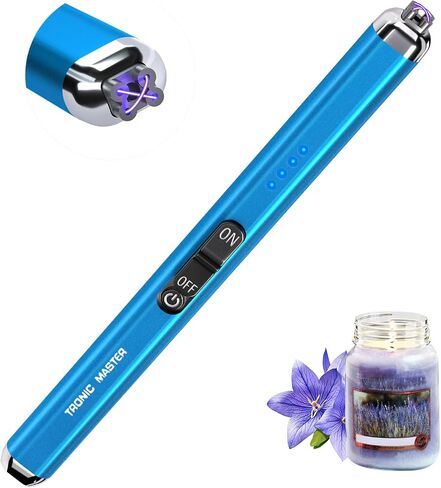 Electric Candle Lighter Valentine's Day Gifts for Women Mom Men Dual Arc USB Rechargeable Windproof Lighter for Candle BBQ Birthday Camping Gift Idals(Rose Gold) in Saudi Arabia