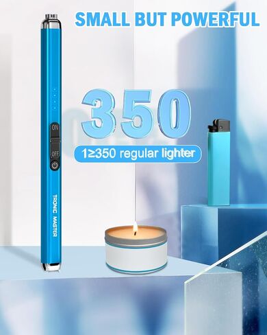 Electric Candle Lighter Valentine's Day Gifts for Women Mom Men Dual Arc USB Rechargeable Windproof Lighter for Candle BBQ Birthday Camping Gift Idals(Rose Gold) in Saudi Arabia