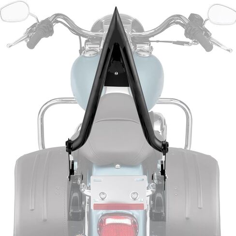 Wsays 27“ Tall Sissy Bar 1.3" Fat Detachable Motorcycle Passenger Backrest w/Pad Compatible with Harley Touring Street Road Electra Glide Road King 2009-2024 Black in Saudi Arabia