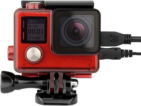 حافظة هيكل عظمي من SOONSUN لهاتف GoPro Hero 4، Hero 3+، Hero 3 كاميرات جانبية مفتوحة سهلة الشحن غطاء حماية غطاء حماية لكاميرات GoPro Hero 3 3+ 4 in Kuwait
