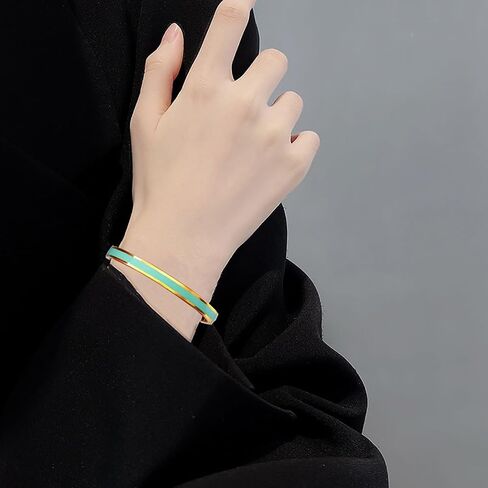 Remember Who The F You Are Motivational Color Bangle, Stainless Steel Inspirational Cuff Bracelets with Hidden Message Engraved Bracelet Jewelry Gift for Women Sisters Friends in Saudi Arabia