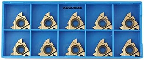 Accusize Industrial Tools 16er Ag60 Carbide Inserts, Tin Coated, 10 Pcs/Box, 2652-0025 in Saudi Arabia