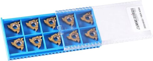 Accusize Industrial Tools 16er Ag60 Carbide Inserts, Tin Coated, 10 Pcs/Box, 2652-0025 in Saudi Arabia