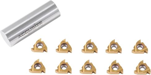 Accusize Industrial Tools 16er Ag60 Carbide Inserts, Tin Coated, 10 Pcs/Box, 2652-0025 in Saudi Arabia
