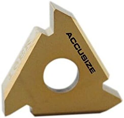 Accusize Industrial Tools 16er Ag60 Carbide Inserts, Tin Coated, 10 Pcs/Box, 2652-0025 in Saudi Arabia