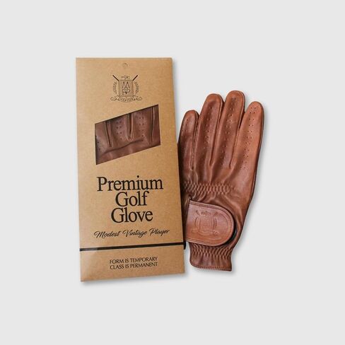 Modest Vintage Player Ltd PRO Heritage Brown Cabretta Leather Golf Glove - (2-Pack) in Saudi Arabia