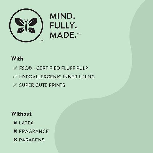 شركة صادقة حفاضات نظيفة واعية | نباتي ومستدام | مطبوعات طبعة محدودة | صندوق النادي، مقاس 1 (8-14 رطلاً)، 78 قطعة in Kuwait