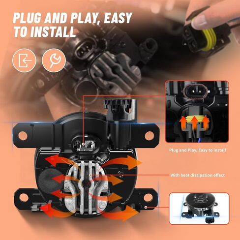 مصابيح الضباب LED بعدسة Daikokuya لـ 2016-2021 Civic 2014-2021 JAZZ 2018-2020 Odyssey 2017-2020 Ridgeline CR-V CR-Z HR-V Crider Crosstour Gerry Pilot لـ Acura RDX ILX TL TSX زوج واحد من مصابيح الضباب in Kuwait