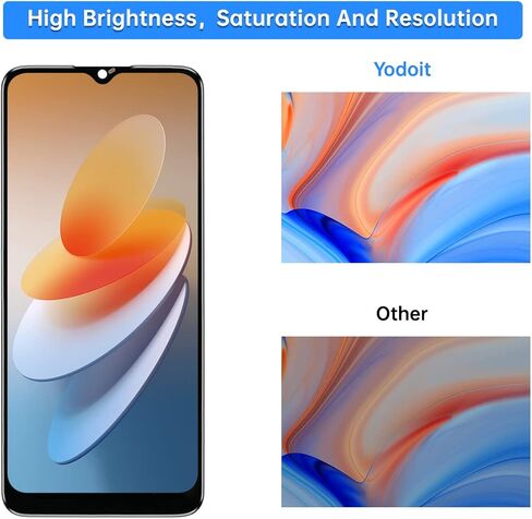 Yodoit for Samsung Galaxy A03S Screen Replacement Kit LCD Display Digitizer Assembly 6.5" Touch Screen Glass SM-A037U Black in Kuwait