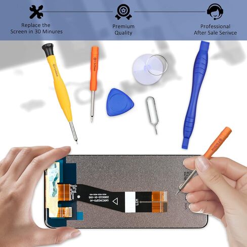 Yodoit for Samsung Galaxy A03S Screen Replacement Kit LCD Display Digitizer Assembly 6.5" Touch Screen Glass SM-A037U Black in Kuwait