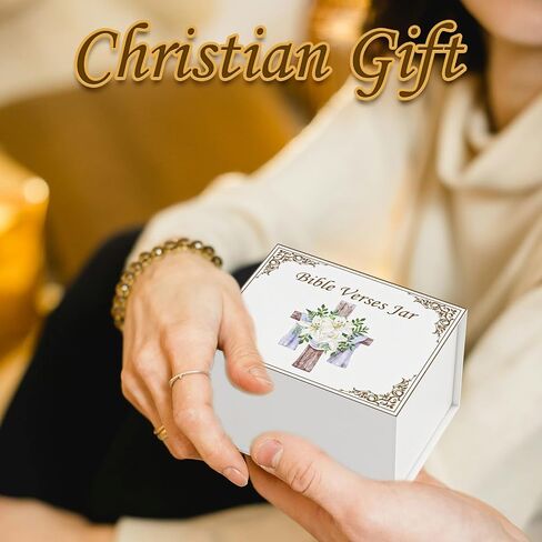 OPTB Bible Verse Jar, Read Me When Bible Verses Jar for Emotions and Feelings, Bible Verses in a Jar with 90 Pcs Color Coded Verses Cards, Hope Jar Gifts for Devout Christians and Faithful People in Saudi Arabia