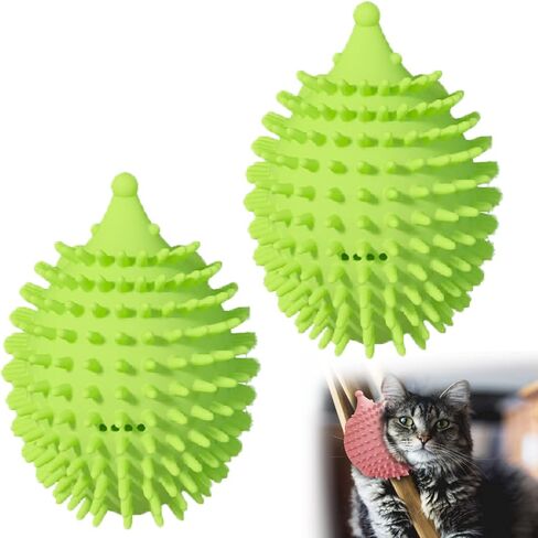 4.5in Cat Self Groomer Wall Mount, Corner Face Scratcher and Massage Comb for Cats and Dogs (3Pcs) in Saudi Arabia