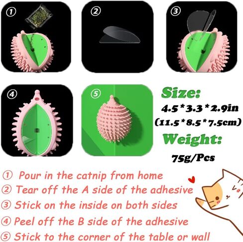 4.5in Cat Self Groomer Wall Mount, Corner Face Scratcher and Massage Comb for Cats and Dogs (3Pcs) in Saudi Arabia