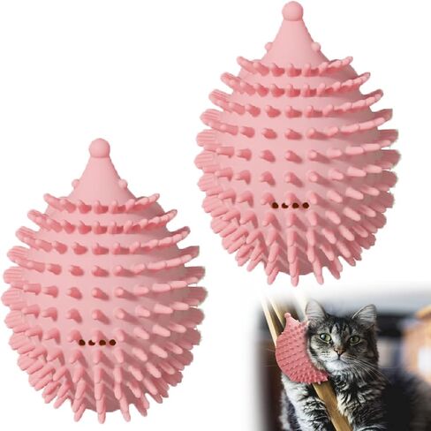 4.5in Cat Self Groomer Wall Mount, Corner Face Scratcher and Massage Comb for Cats and Dogs (3Pcs) in Saudi Arabia