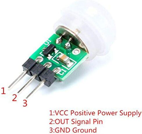 DAOKI 5Pcs PIR IR Module HC-SR501 Adjust Infrared PIR Motion Detector Module Pyroelectric for Raspberry Pi Kits with Dupont Cable in Saudi Arabia