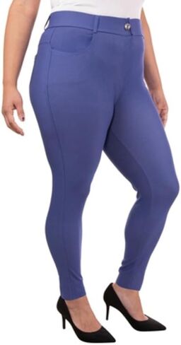 EAG Jeggings للنساء مريح مزيج القطن تمتد طماق تبدو الدنيم Jeggings مع جيوب (متوفر في حجم كبير) in Kuwait