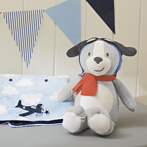 لعبة الجرو القطيفة فائقة النعومة من كارترز تيك فلايت، رمادي، أبيض، أزرق، برتقالي in Kuwait