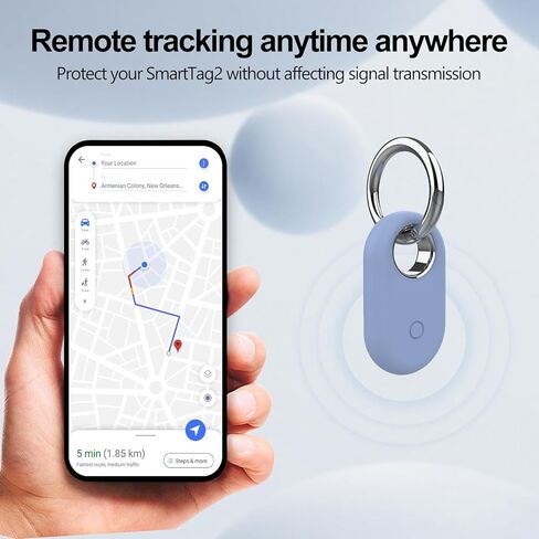 4 عبوات من حامل Smarttag2 متوافق مع Samsung Galaxy SmartTag2، حامل سيليكون مضاد للصدمات لكامل الجسم مع سلسلة مفاتيح مناسبة للمفاتيح والحقائب والأمتعة والقطط والكلاب وضد الخدش والسقوط in Saudi Arabia