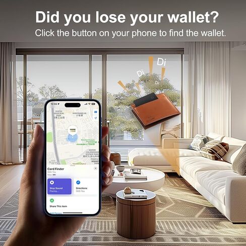 بطاقة تعقب المحفظة VINGNUT، متتبع المحفظة القابلة لإعادة الشحن، تصميم نحيف للغاية، متوافق مع Apple Find My (iOS فقط) للمحفظة والهاتف وجوازات السفر وتعقب الأمتعة، عبوة واحدة باللون الأسود in Saudi Arabia