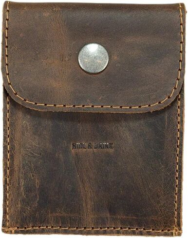 Hide & Drink, Leather Coin Case, Change Holder, Cable Pouch, Accessories, Handmade Includes 101 Year Warranty :: Bourbon Brown in Saudi Arabia