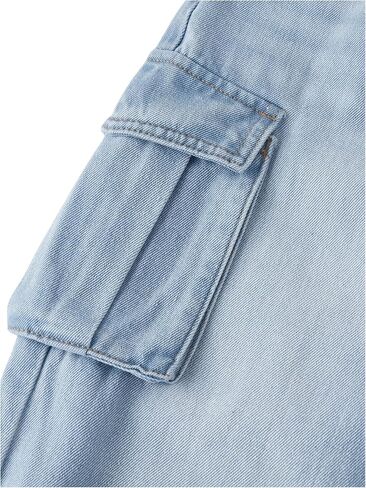 OYOANGLE Girl's Flap Pocket Cargo Jeans Streetwear Straight Leg Loose Long Denim Pants in Saudi Arabia