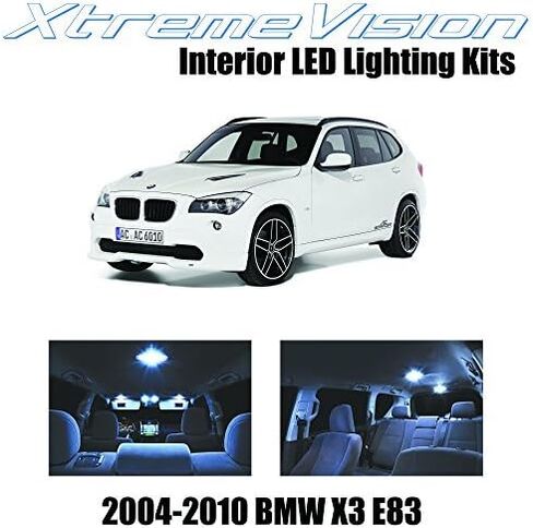 XtremeVision مصباح LED داخلي لسيارة BMW X3 E83 SUV 2004-2010 (16 قطعة) طقم LED داخلي أبيض رائع + أداة تثبيت in Saudi Arabia