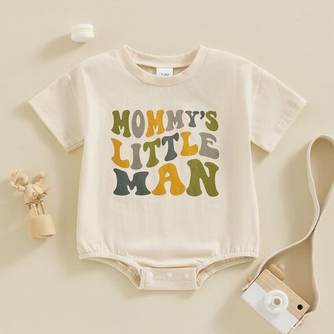 DuAnyozu ثوب فضفاض للأطفال حديثي الولادة من 0 3 6 12 18 شهرًا ملابس Mommys للرجل الصغير بأكمام قصيرة رومبير بدلة على شكل فقاعات in Kuwait