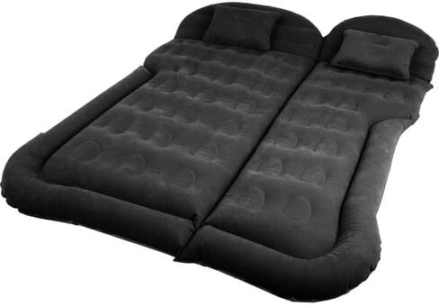 Wakeman Inflatable Mattress - Car Air Mattress for SUV or Tent with Aux Outlet Pump and 2 Inflatable Pillows - Car Camping Gear Outdoors (Beige) in Saudi Arabia