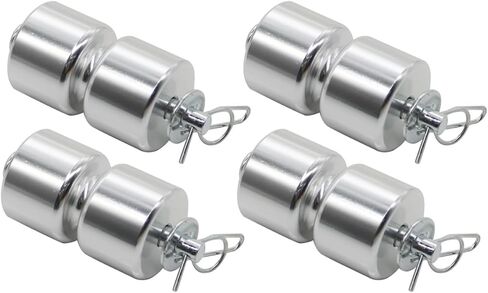 Yunnergo 4 Pack Aluminum Alloy Trailer Tailgate Lift Assist Rollers Kit GL1 GMNR925 with Washer Pins Rings, for Trailer Tailgate, Easy Lift Gate etc Lift Assist in Saudi Arabia