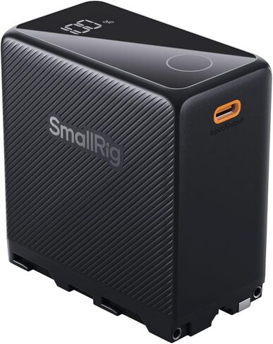 بطارية بديلة SmallRig NP-F970 بقدرة 10500 مللي أمبير في الساعة لجهاز Sony NP-F970 F750 F550، PD 36W USB-C 3.5H شحن سريع، بطارية كاميرا مع شاشة OLED للكاميرا، الشاشة، ضوء فيديو LED، كاميرا فيديو، أسود - 4469 in Saudi Arabia