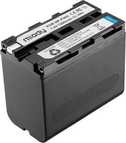 Miady استبدال بطارية سوني NP-F970 لسوني NP-F970 NP-F960 NP-F950 NP-F930 NP-F550 NP-F530 NP-F330 NP-F570 بطارية وسوني Handycam (البطارية (2)) in Kuwait