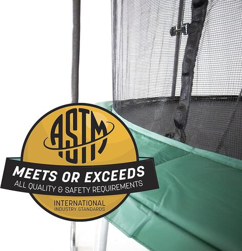 بساط القفز المستطيل سكاي ووكر ترامبولين 9 × 15 مع 68 حلقة على شكل حرف V و4 حلقات على شكل حرف D (CK7024) in Kuwait