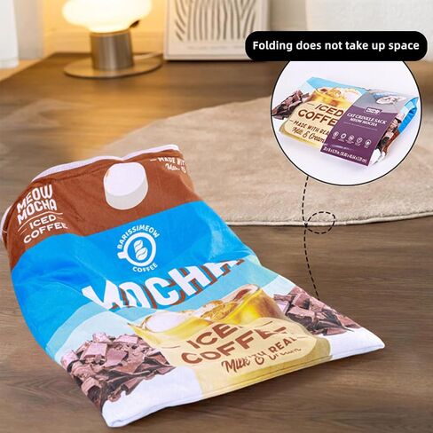 حقيبة نوم للقطط من HSSZXFR، سرير مريح لنوم الحيوانات الأليفة وحقيبة ترفيه للقطط مع تأثير الصدأ ولعبة كيس للقطط وسرير كهف in Kuwait