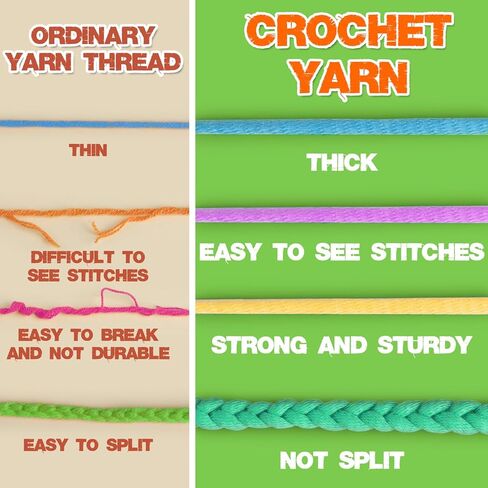 غزل للكروشيه، 300 جرام غزل أخضر داكن، غزل سهل، غزل كروشيه قطني للمبتدئين مع غرز سهلة الرؤية، غزل ناعم للمبتدئين في مجموعة الكروشيه in Kuwait