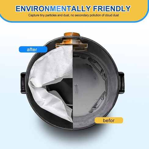 KEEPOW Shop Vac Bags 3 Gallon, Type C 90669 9066900 9066933 All Around Collection Bag, Vacuum Filter Bags (4 Pack) in Kuwait