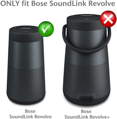 Hermitshell Hard EVA Travel Triple Black Case Fits Bose SoundLink Revolve Bluetooth Speaker and Charging Cradle in Saudi Arabia