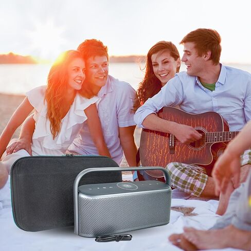 حافظة صلبة من XINGFUDAO لمكبر الصوت Soundcore Motion X600، وحقيبة تخزين مكبر الصوت Soundcore Motion X600 مع جيب شبكي لكابل USB، وحقيبة مكبر صوت واقية محمولة سهلة الحمل in Saudi Arabia