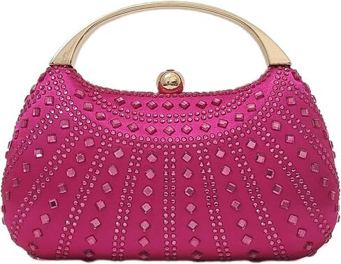HUANG ZHUANG Elegant Crystal Clutch Rhinestone Handbags For Women Party Purse Wedding Prom Sparkly Bag in Saudi Arabia