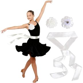 مجموعة من قطعتين من حزام الخصر من الساتان اللامع، بروش زهرة وردية كبيرة، دبوس ساحر للنساء، فستان حفلات الرقص والسفر in Kuwait