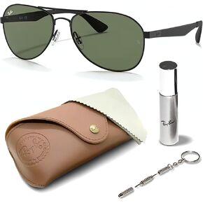 Ray-Ban RB3549 Pilot Shaped Sunglasses for Men & Women with Official RAYBAN Eyewear Kit in Saudi Arabia