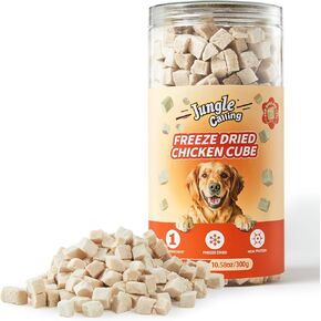 Jungle Calling Cat Treats and Dog Snacks, Freeze Dried Chicken Hearts Halves for Cats and Dogs, Single Ingredient Organ Meat, High Protein Pet Training Treats & Food Topper, 7.76 oz in Kuwait