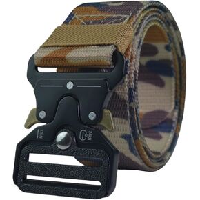 Tactical Belt, Military Hiking Rigger 1.5" Nylon Web Work Tac Belts with Heavy Duty Quick Release Metal Buckle in Kuwait