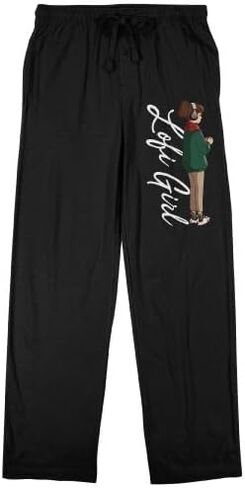 Bioworld Lofi Girl Men's Black Sleep Pants in Saudi Arabia