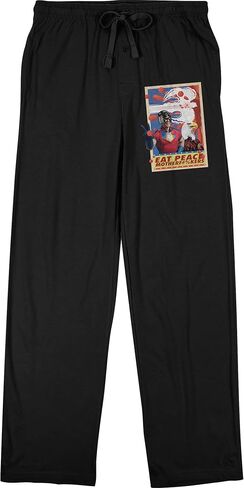 Peacemaker TV Series Peacemaker and Eagle Adult Black Pajama Pants in Saudi Arabia