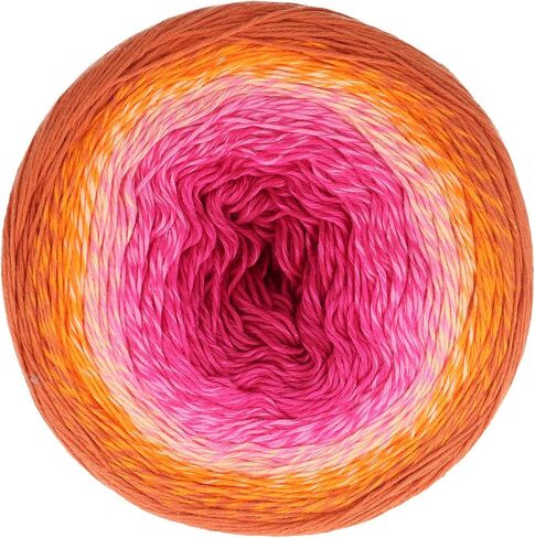 Scheepjes Cotton Whirl 1000m - 705 Soft Servy - خيوط قطنية متميزة للحياكة والكروشيه - الأزرق Ecru Pink in Kuwait