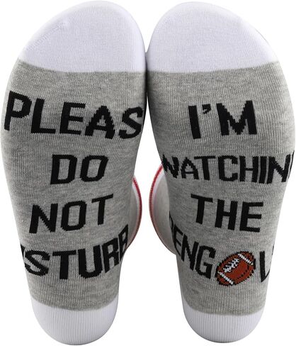 TSOTMO 2 Pairs Football Socks Please Do Not Disturb I’m Watching The B Socks Football Team Gift in Kuwait