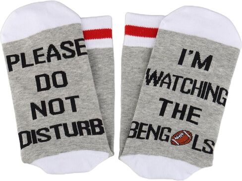 TSOTMO 2 Pairs Football Socks Please Do Not Disturb I’m Watching The B Socks Football Team Gift in Kuwait